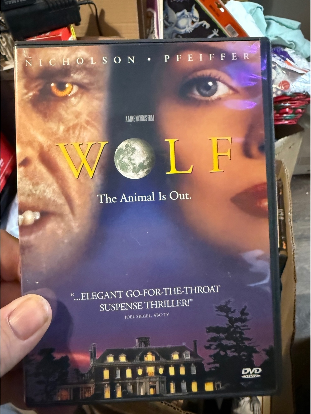 Wolf DVD Starring Jack Nicholson and Michelle Pfeiffer